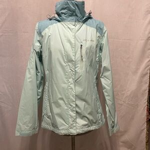 Columbia Women's Light Blue Rain Jacket